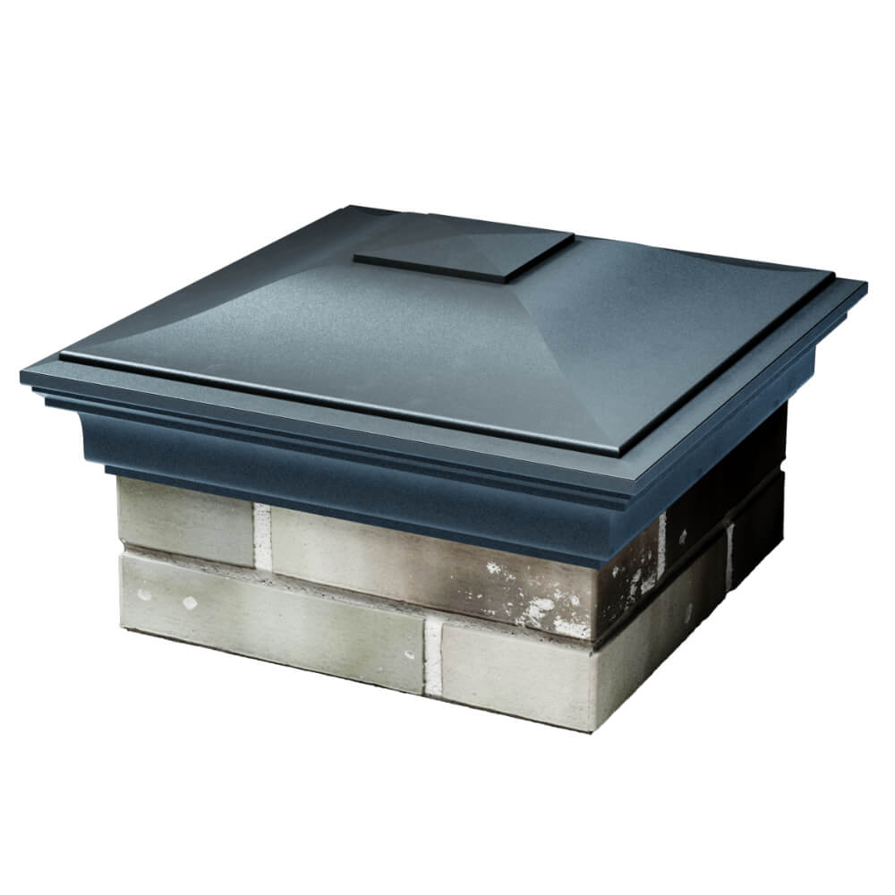 Колпак Zking Монблан Серый на столб 1.5х1.5 кирпича (385х385мм) в Подольске фото