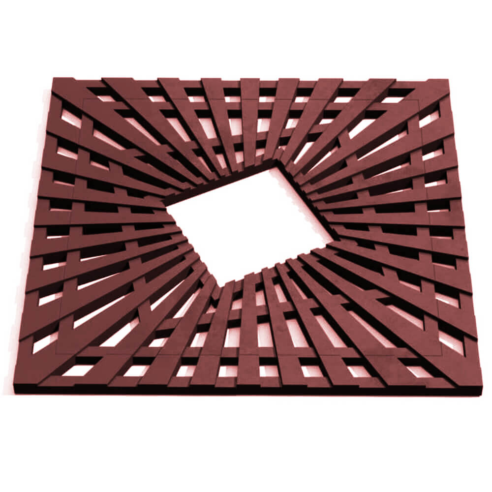 Приствольная решетка для дерева ZKING ATMOSPHERE 1.2х1.2м Коричневая Подольск фото