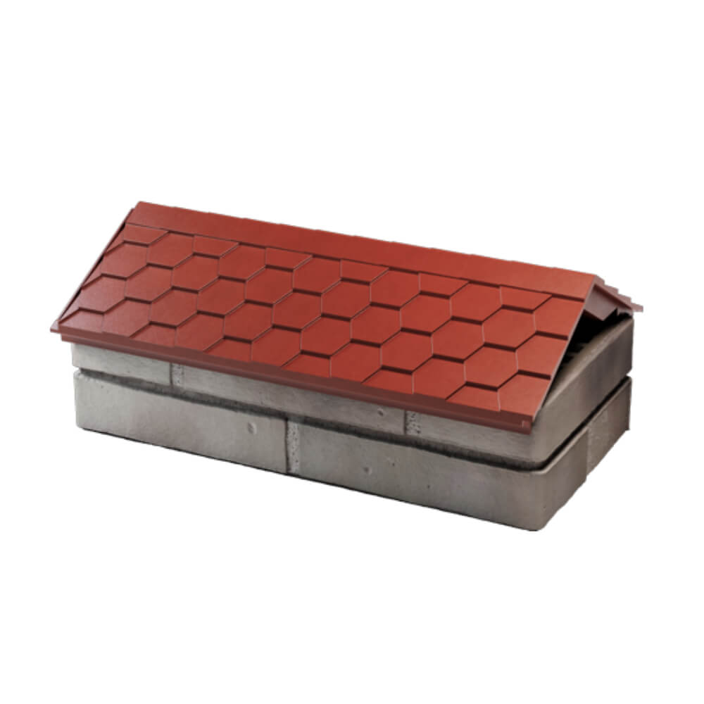 Парапет Zking Эверест Красный с посадкой на 1 кирпич (200/225/255мм) в Подольске фото