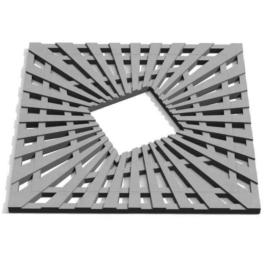 Приствольная решетка для дерева ZKING ATMOSPHERE 1.2х1.2м Серая Подольск фото