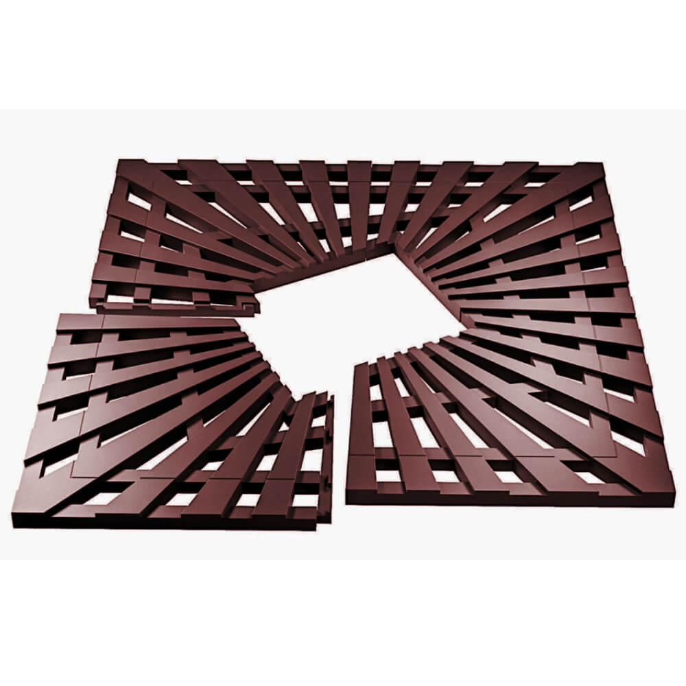 Приствольная решетка для дерева ZKING ATMOSPHERE 1.2х1.2м Коричневая в Подольске фото