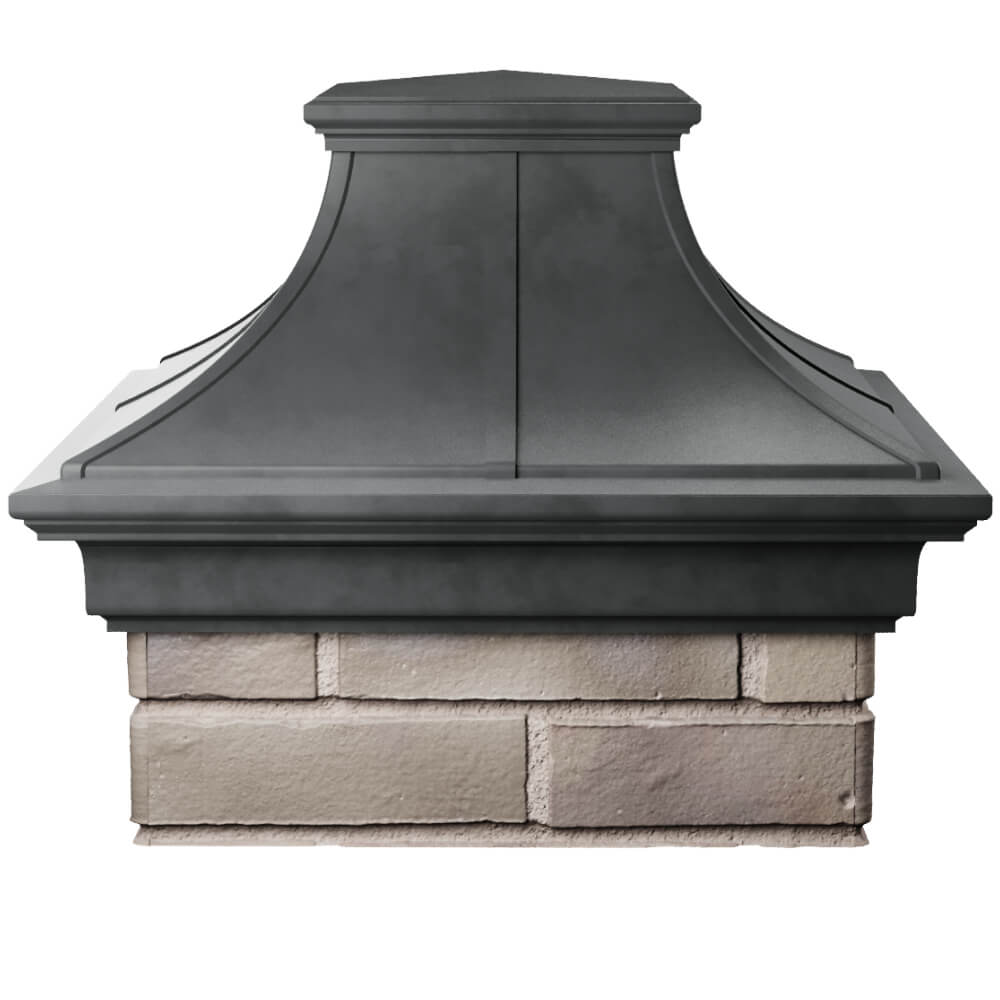 Колпак Zking Монблан Премиум Серый на столб 1.5х1.5 кирпича (385х385мм) Подольск фото