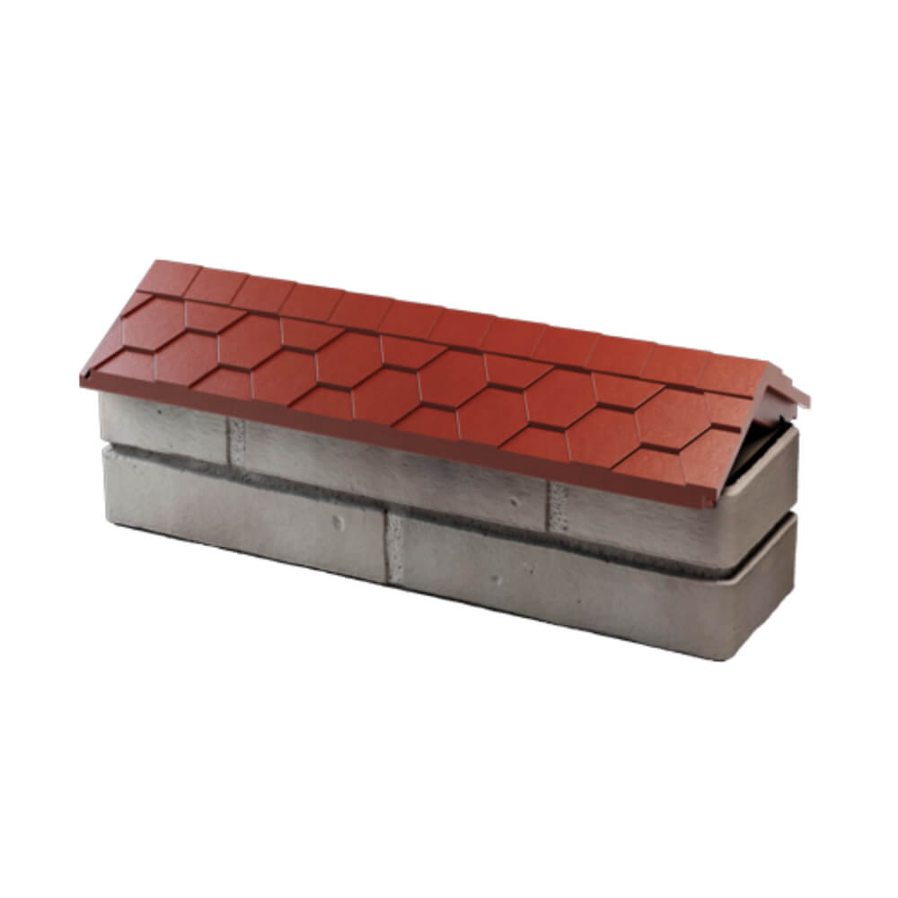 Парапет Zking Эверест Красный с посадкой на 0.5 кирпича (130мм) в Подольске фото