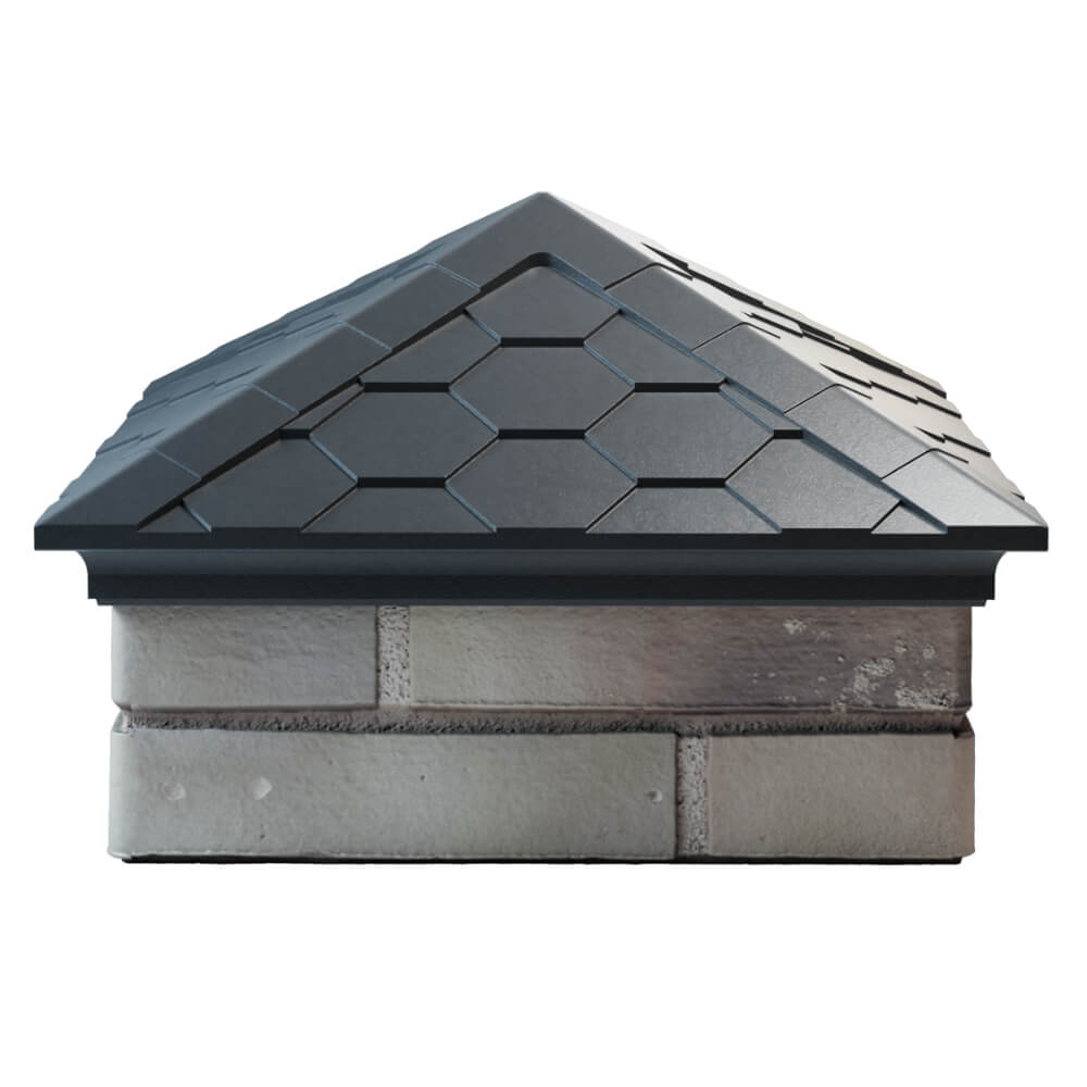 Колпак Zking Эверест Серый на столб 1.5х1.5 кирпича (390х390мм) Подольск фото