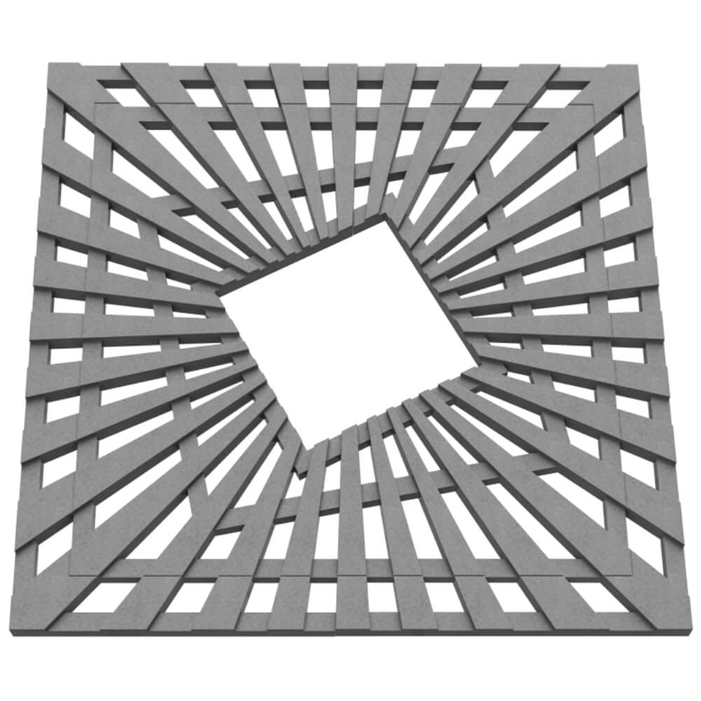 Приствольная решетка для дерева ZKING ATMOSPHERE 1.2х1.2м Серая в Подольске фото