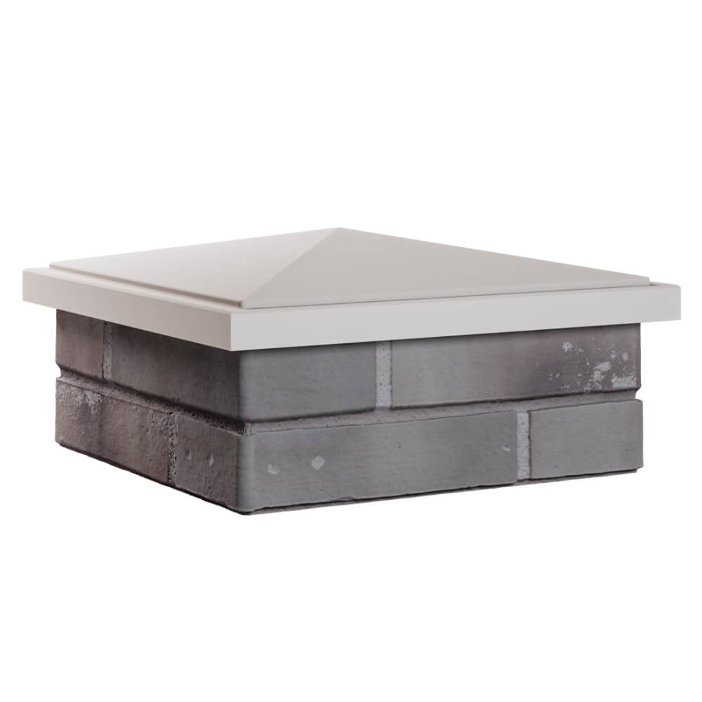 Колпак Zking БонаМоно Бежевый на столб 1.5х1.5 кирпича (385х385, 400х400мм) в Подольске фото