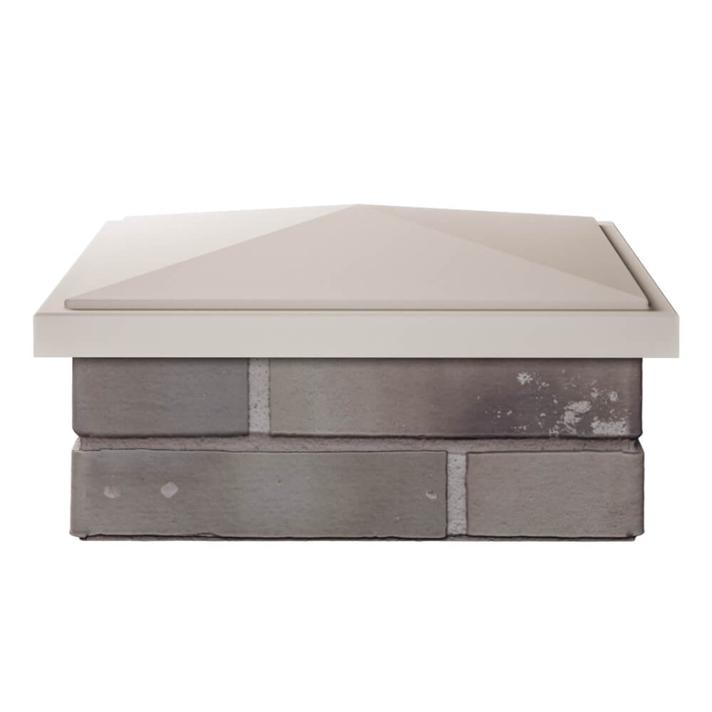 Колпак Zking БонаМоно Бежевый на столб 1.5х1.5 кирпича (385х385, 400х400мм) Подольск фото