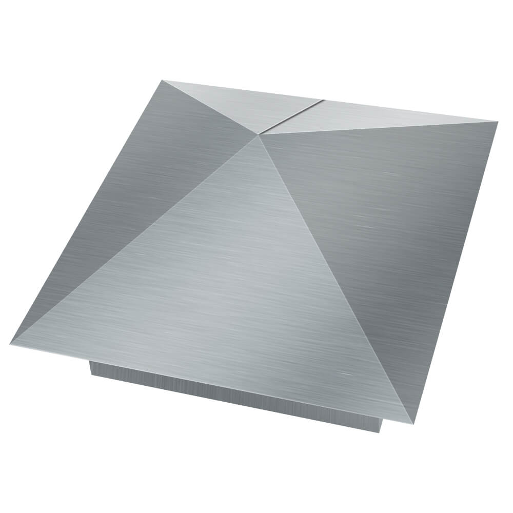 Колпак металлический 380х380мм оцинкованный заборный Подольск фото