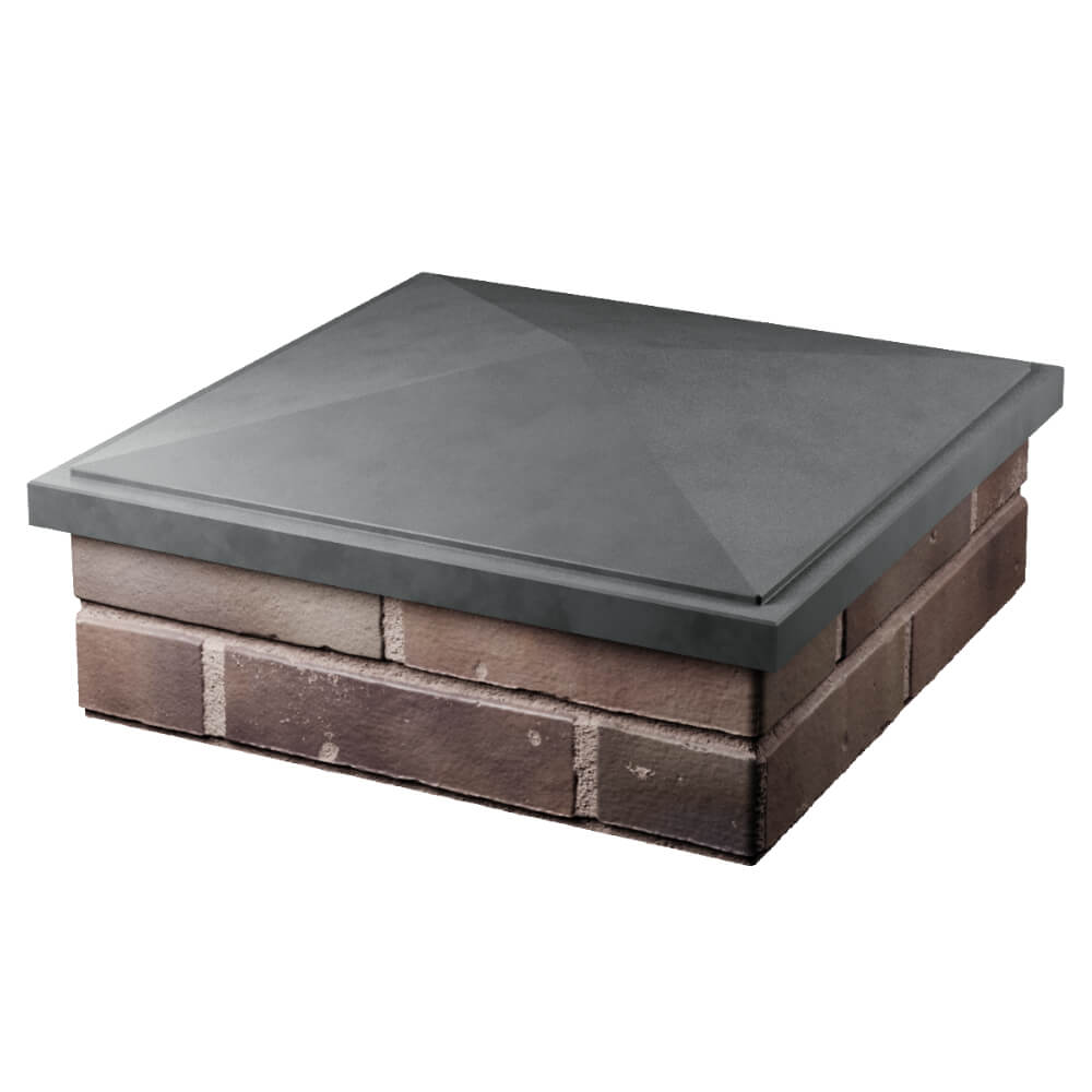 Колпак Zking БонаМоно Серый на столб 2х2 кирпича (515х515, 530х530мм) в Подольске фото