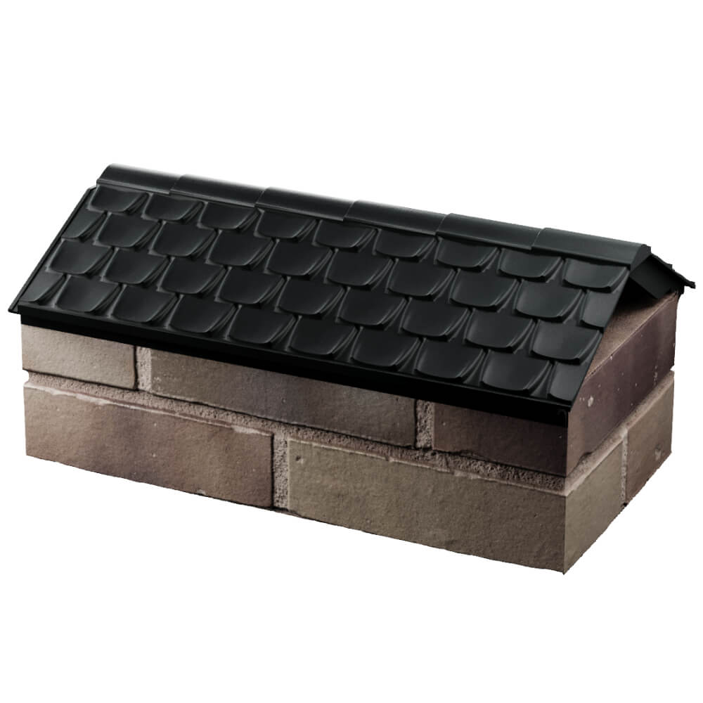 Парапет Zking Эльбрус Черный с посадкой на 1 кирпич (255мм) в Подольске фото