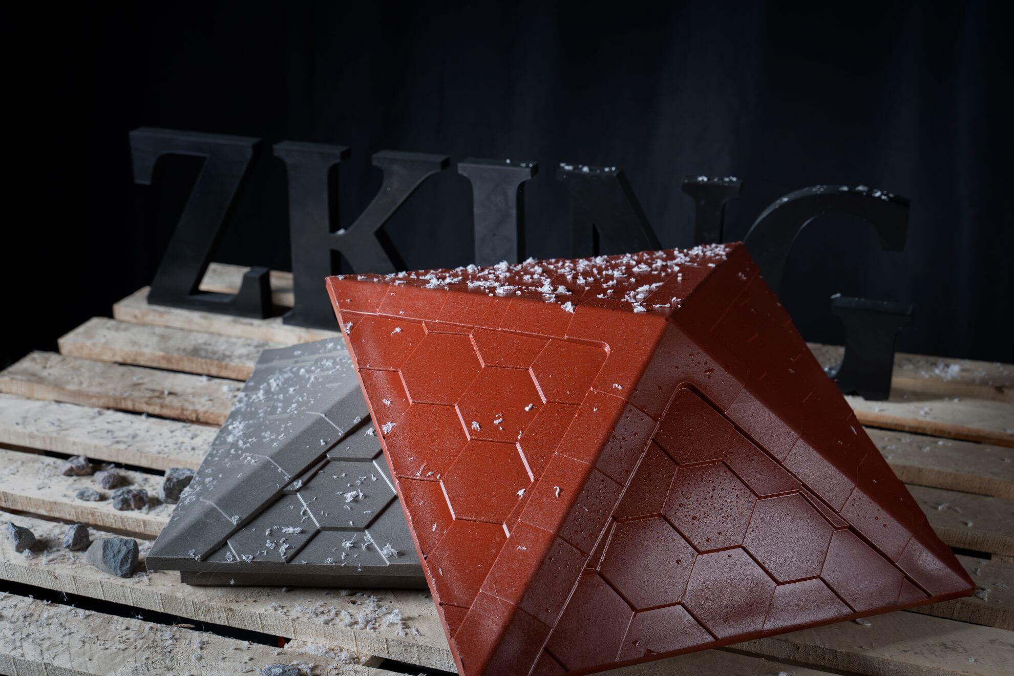 Колпак Zking Эверест Красный на столб 1.5х1.5 кирпича (390х390мм) в Подольске фото