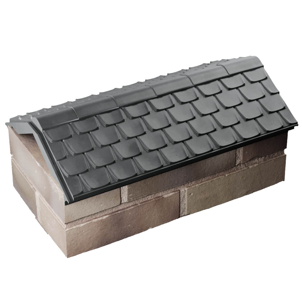 Парапет Zking Эльбрус Серый с посадкой на 1 кирпич (255мм) в Подольске фото