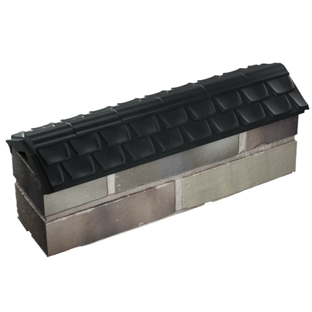 Парапет Zking Эльбрус Черный с посадкой на 0.5 кирпича (130мм) в Подольске фото