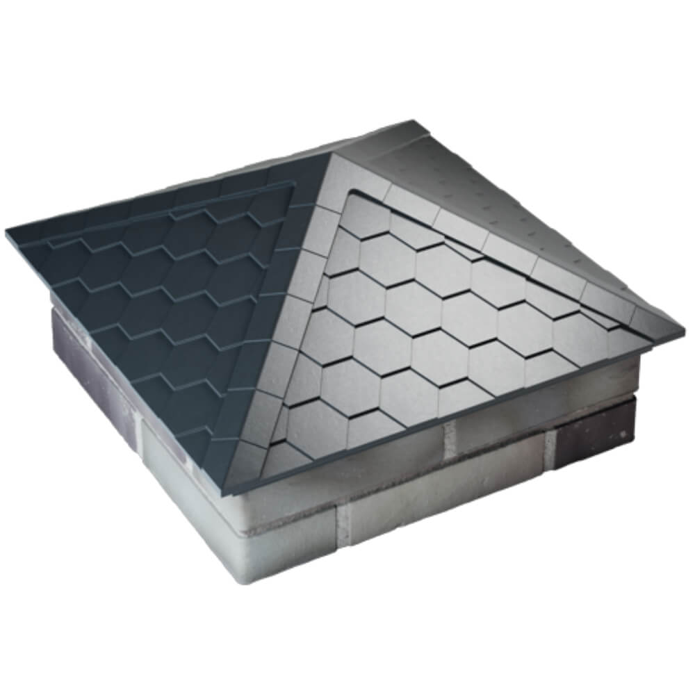 Колпак Zking Эверест Серый на столб 2х2 кирпича (535х535мм) Подольск фото