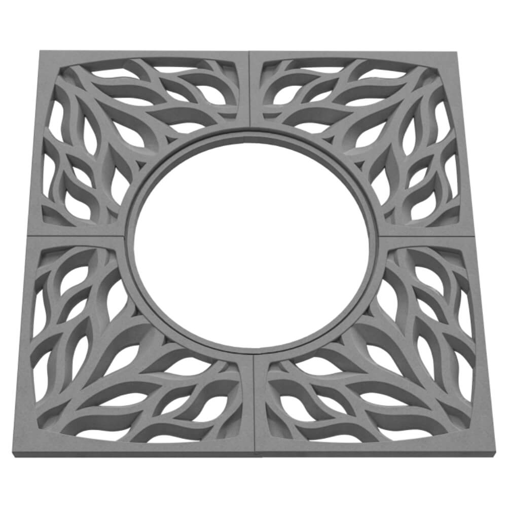 Приствольная решетка для дерева ZKING CRUST 1.2х1.2м Серая в Подольске фото