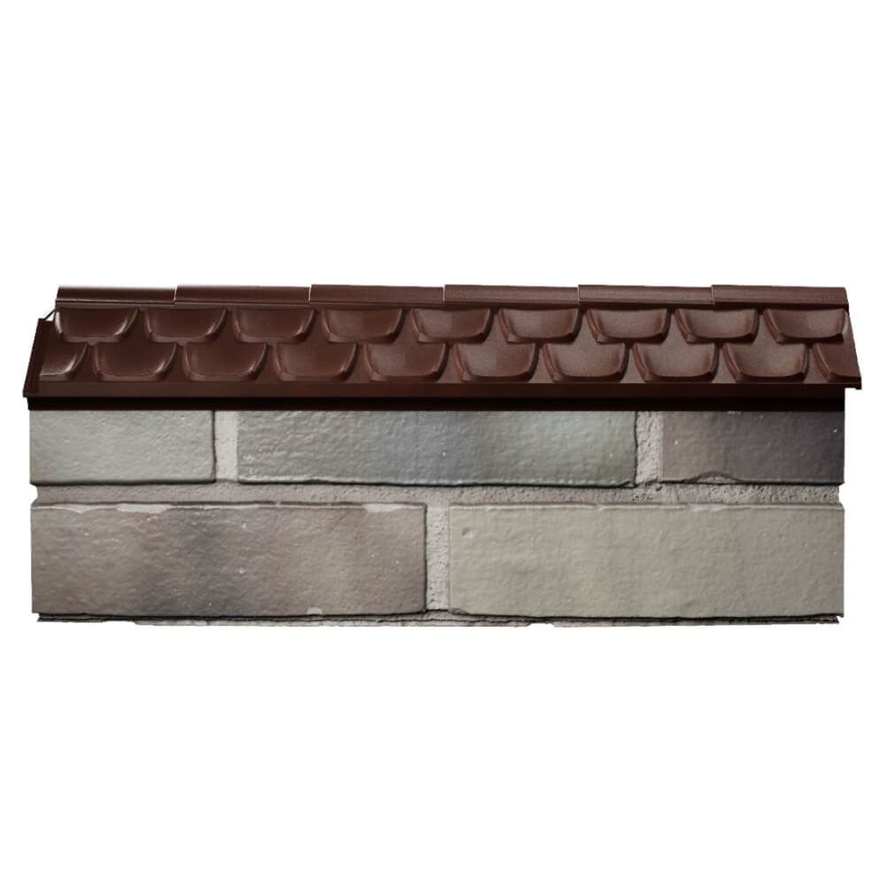 Парапет Zking Эльбрус Коричневый с посадкой на 0.5 кирпича (130мм) в Подольске фото