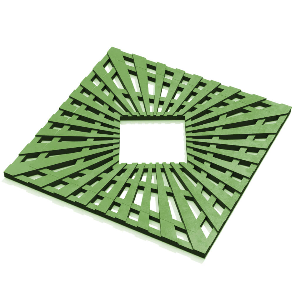 Приствольная решетка для дерева ZKING ATMOSPHERE 1.2х1.2м Зеленая в Подольске фото