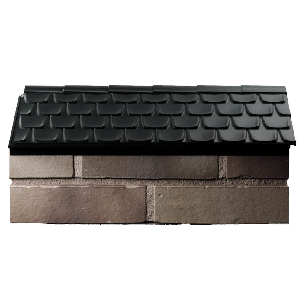 Парапет Zking Эльбрус Черный с посадкой на 1 кирпич (255мм) в Подольске фото