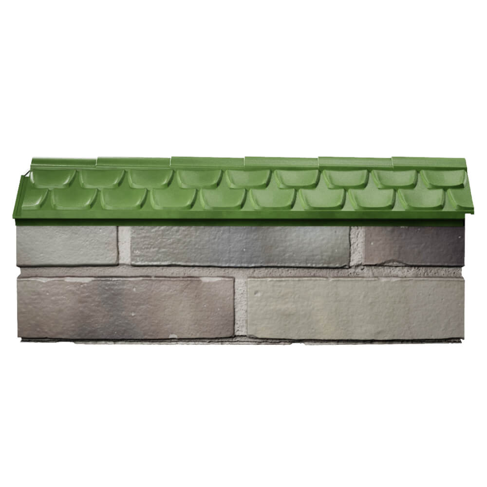 Парапет Zking Эльбрус Зеленый с посадкой на 0.5 кирпича (130мм) в Подольске фото