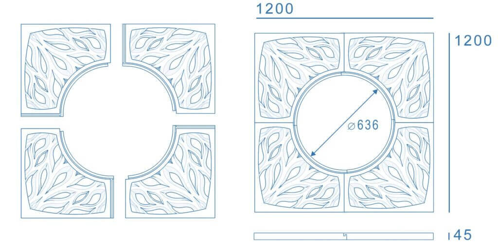 Приствольная решетка для дерева ZKING CRUST 1.2х1.2м Черная в Подольске фото