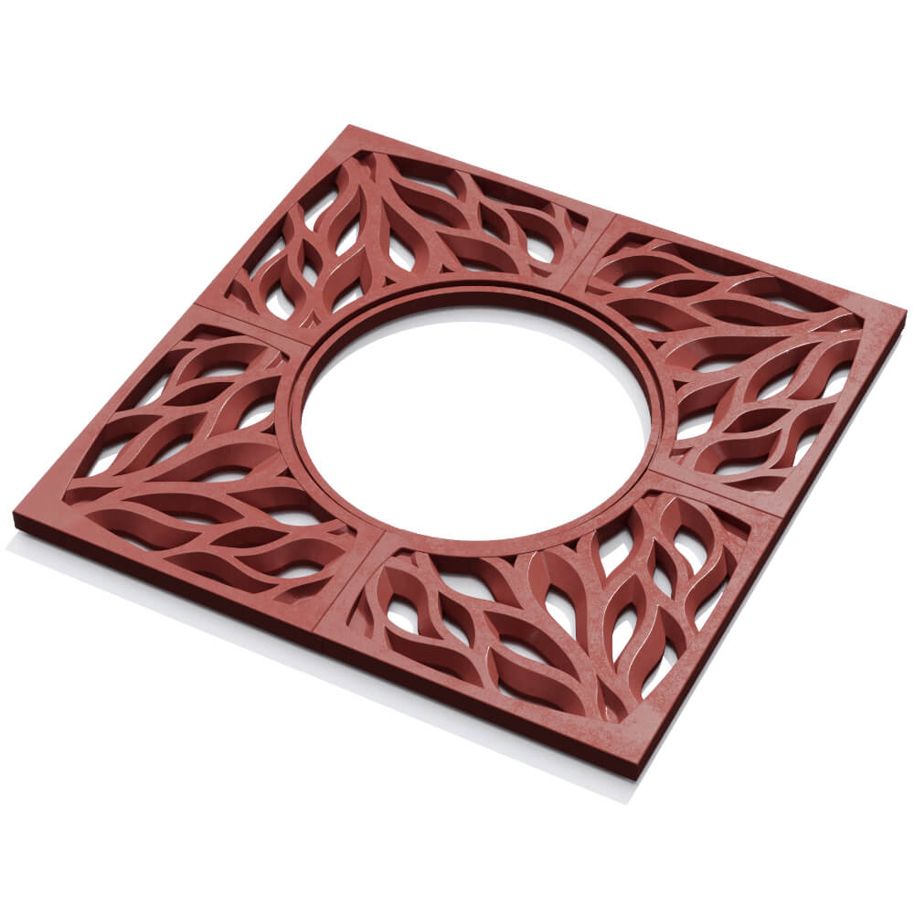 Приствольная решетка для дерева ZKING CRUST 1.2х1.2м Красная в Подольске фото