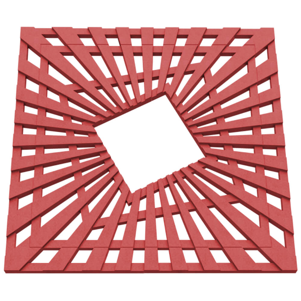 Приствольная решетка для дерева ZKING ATMOSPHERE 1.2х1.2м Красная в Подольске фото