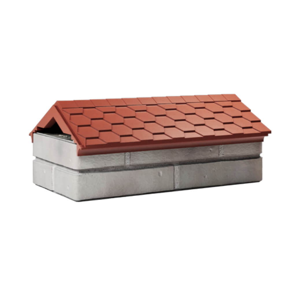 Парапет Zking Эверест Красный с посадкой на 1 кирпич (200/225/255мм) Подольск фото
