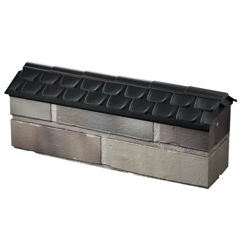 Парапет Zking Эльбрус Черный с посадкой на 0.5 кирпича (130мм) в Подольске фото