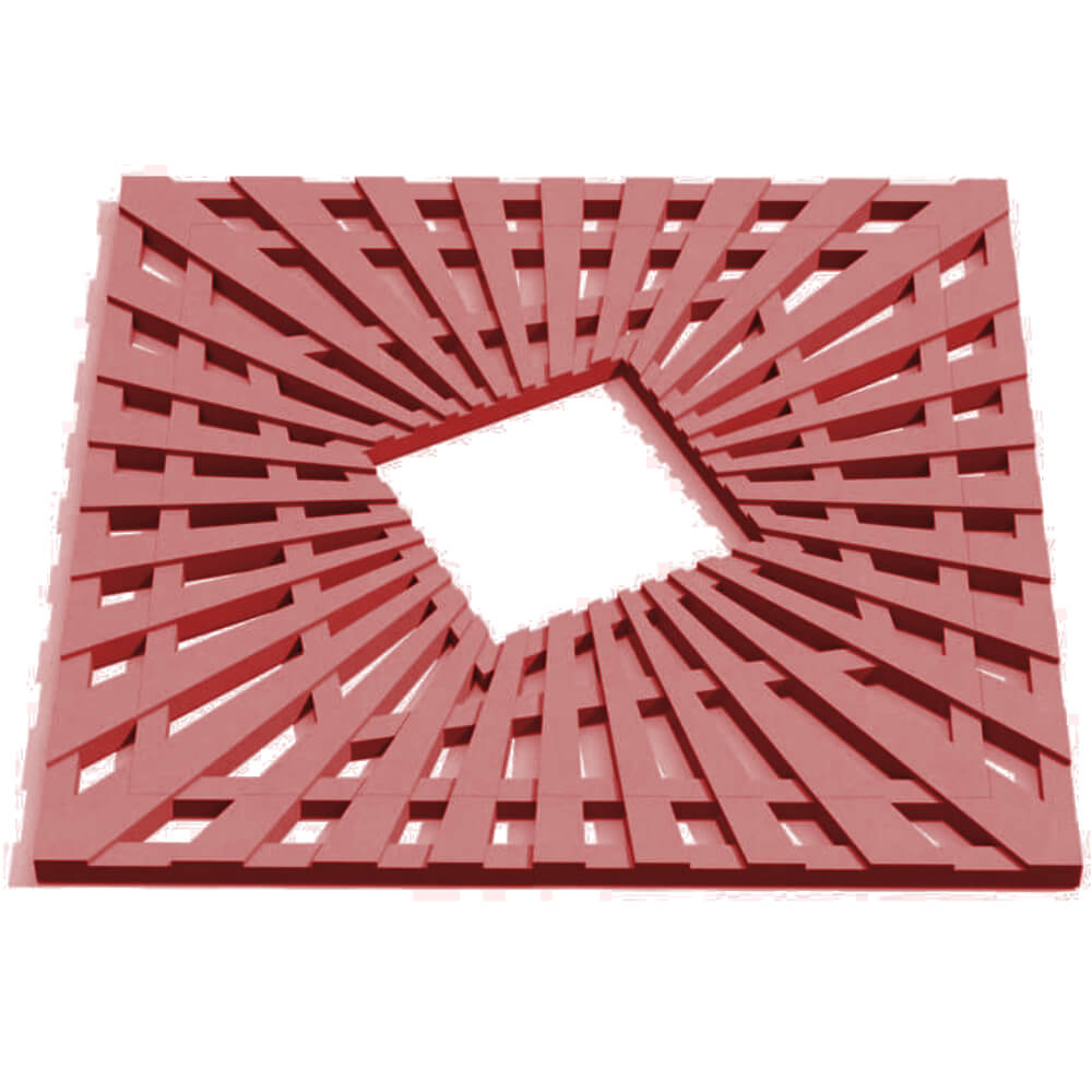 Приствольная решетка для дерева ZKING ATMOSPHERE 1.2х1.2м Красная Подольск фото