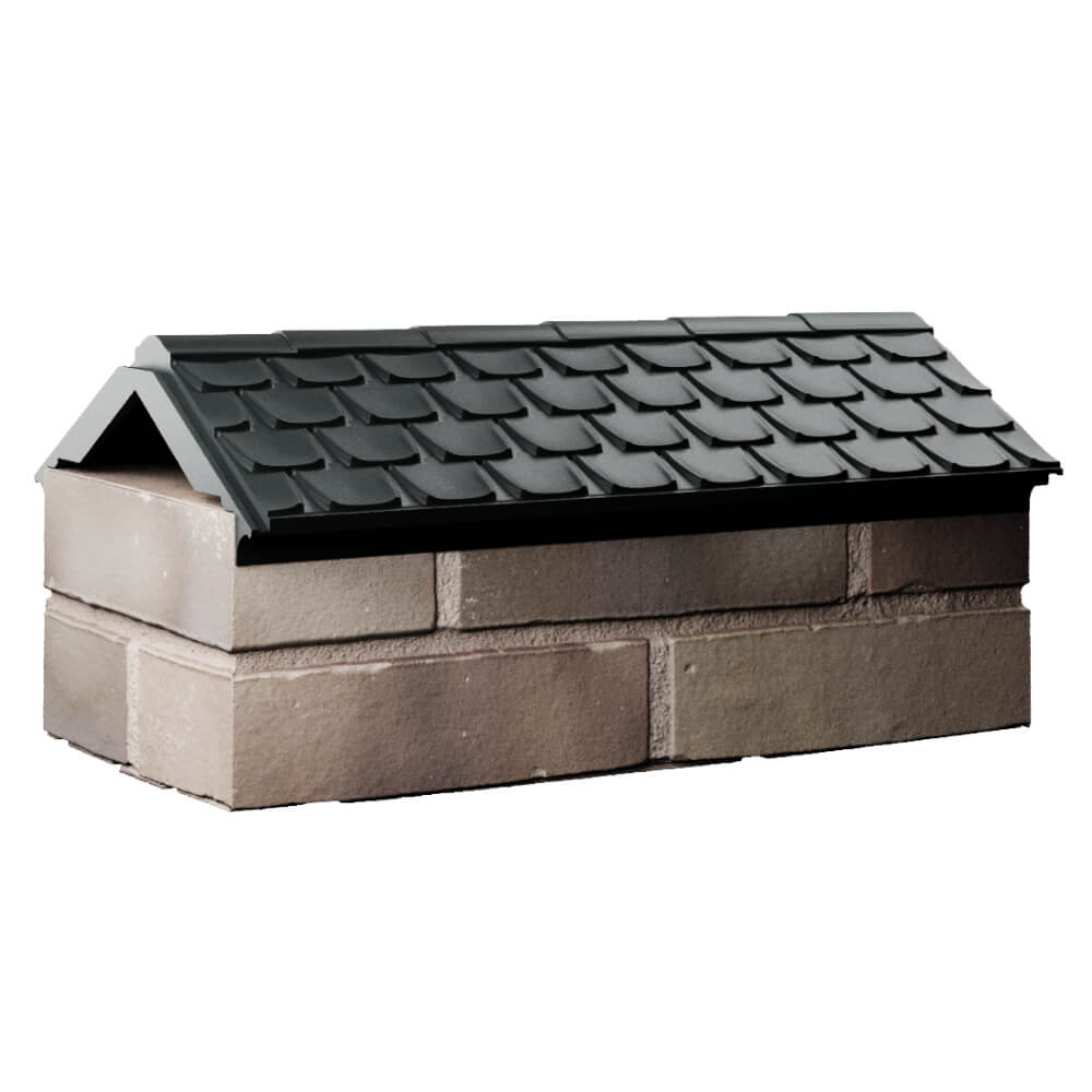 Парапет Zking Эльбрус Черный с посадкой на 1 кирпич (255мм) Подольск фото