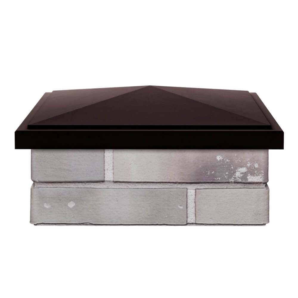 Колпак Zking БонаМоно Коричневый на столб 1.5х1.5 кирпича (385х385, 400х400мм) Подольск фото