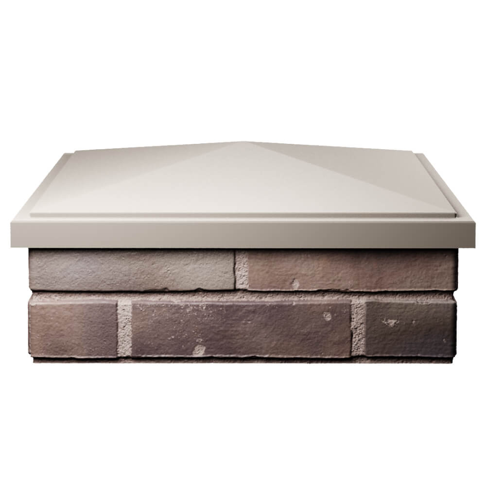 Колпак Zking БонаМоно Бежевый на столб 2х2 кирпича (515х515, 530х530мм) Подольск фото