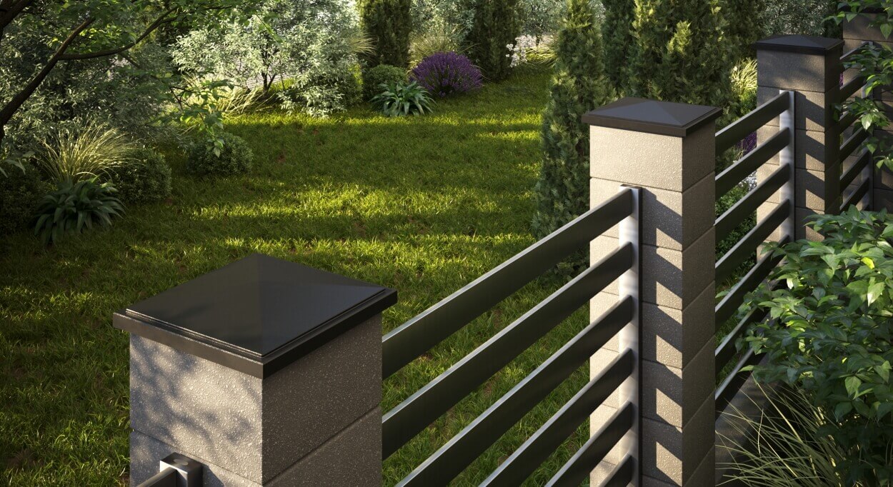 Колпак Zking БонаМоно Коричневый на столб 1.5х1.5 кирпича (385х385, 400х400мм) в Подольске фото