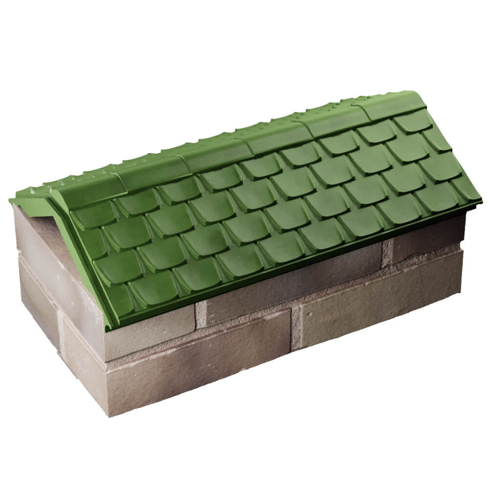 Парапет Zking Эльбрус Зеленый с посадкой на 1 кирпич (255мм) в Подольске фото
