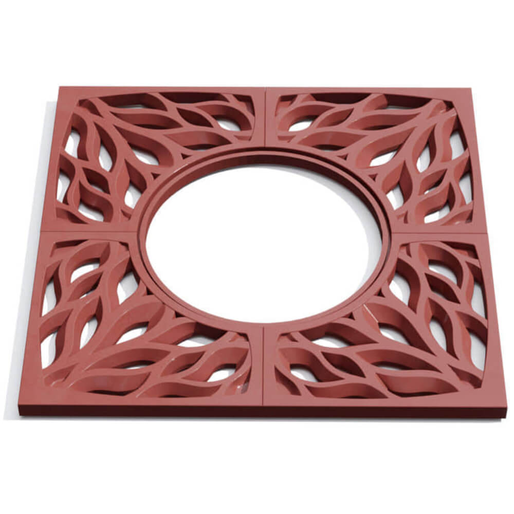 Приствольная решетка для дерева ZKING CRUST 1.2х1.2м Красная Подольск фото