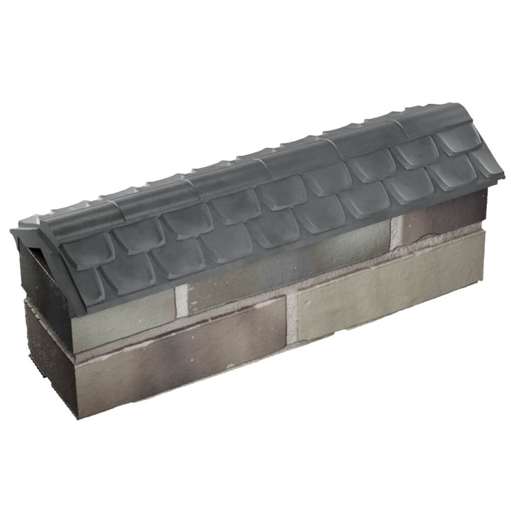 Парапет Zking Эльбрус Серый с посадкой на 0.5 кирпича (130мм) в Подольске фото