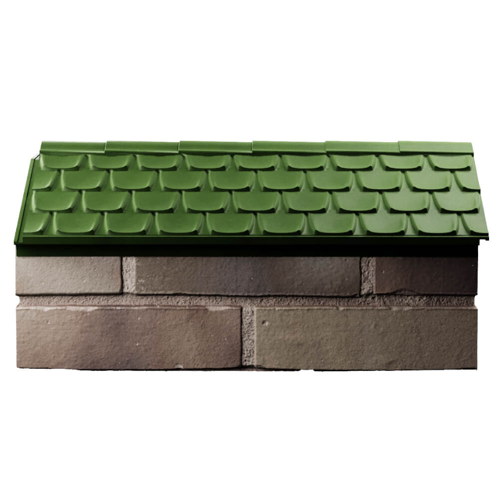 Парапет Zking Эльбрус Зеленый с посадкой на 1 кирпич (255мм) в Подольске фото