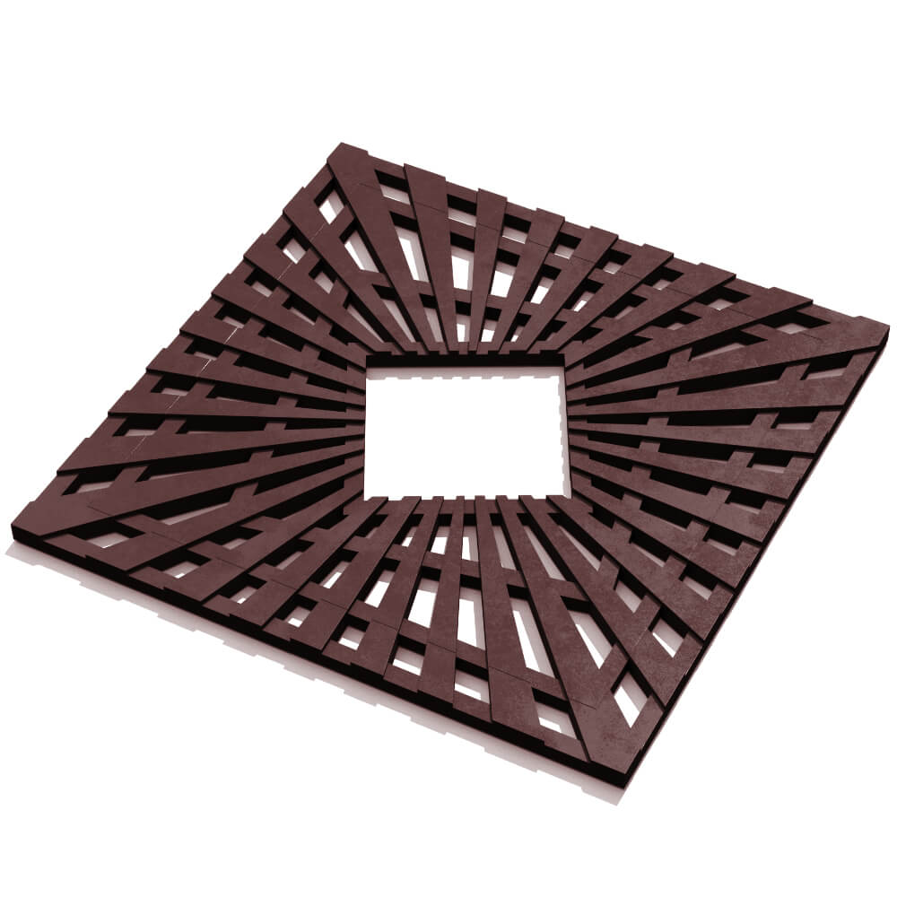 Приствольная решетка для дерева ZKING ATMOSPHERE 1.2х1.2м Коричневая в Подольске фото