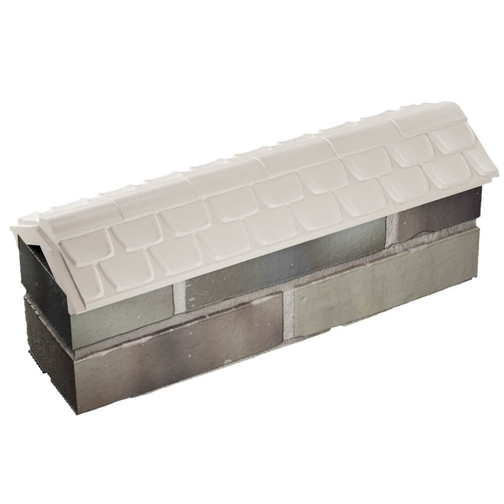 Парапет Zking Эльбрус Бежевый с посадкой на 0.5 кирпича (130мм) в Подольске фото