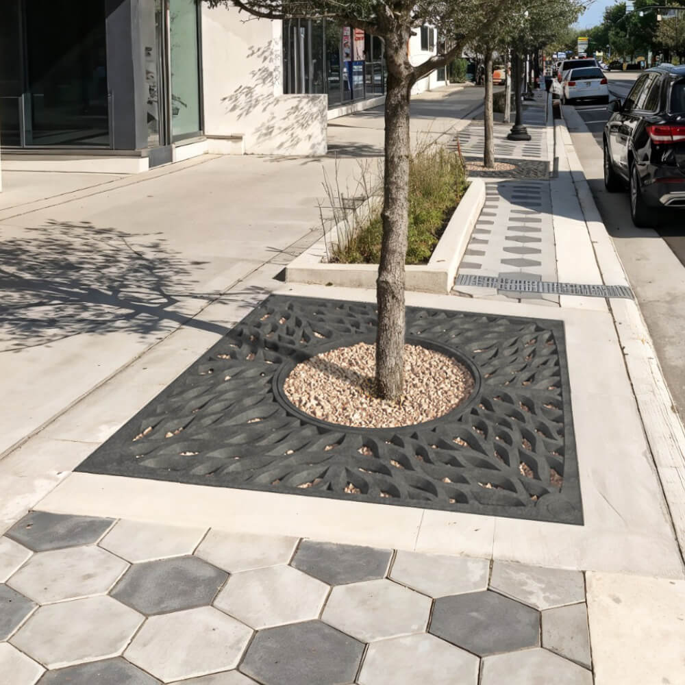 Приствольная решетка для дерева ZKING CRUST 2х2м Черная в Подольске фото