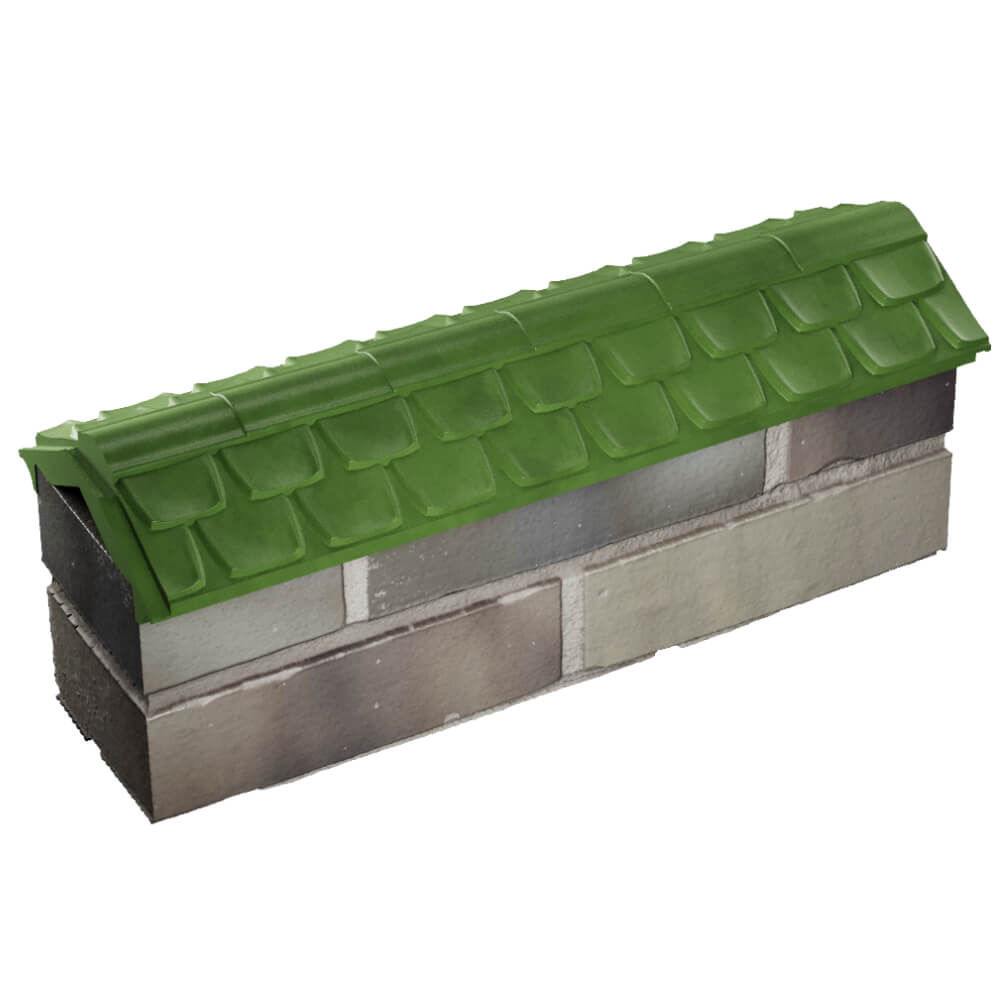 Парапет Zking Эльбрус Зеленый с посадкой на 0.5 кирпича (130мм) в Подольске фото
